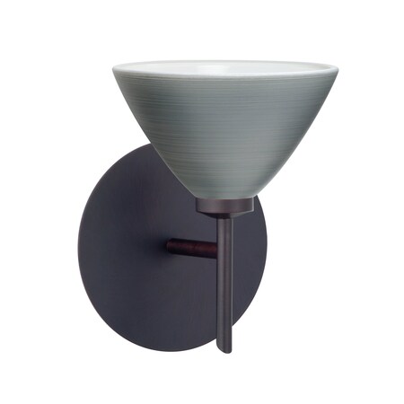 Besa Lighting Domi Mini Sconce, Titan, Bronze Finish, 1x5W LED 1SW-1743TN-LED-BR